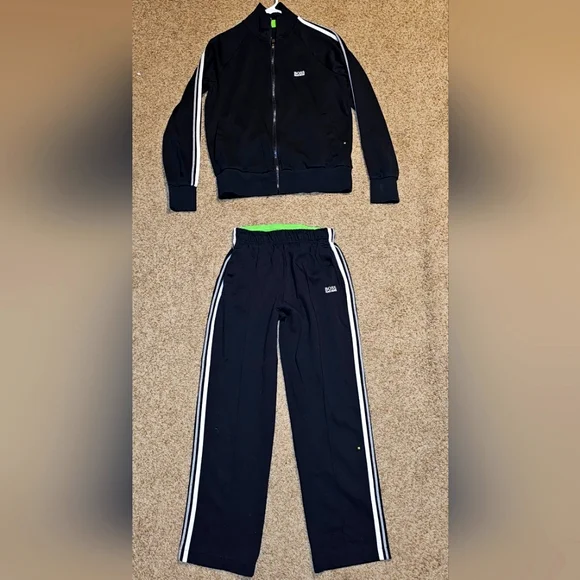 HUGO BOSS Track Suit (Zip Jacket & Pants) Size Small